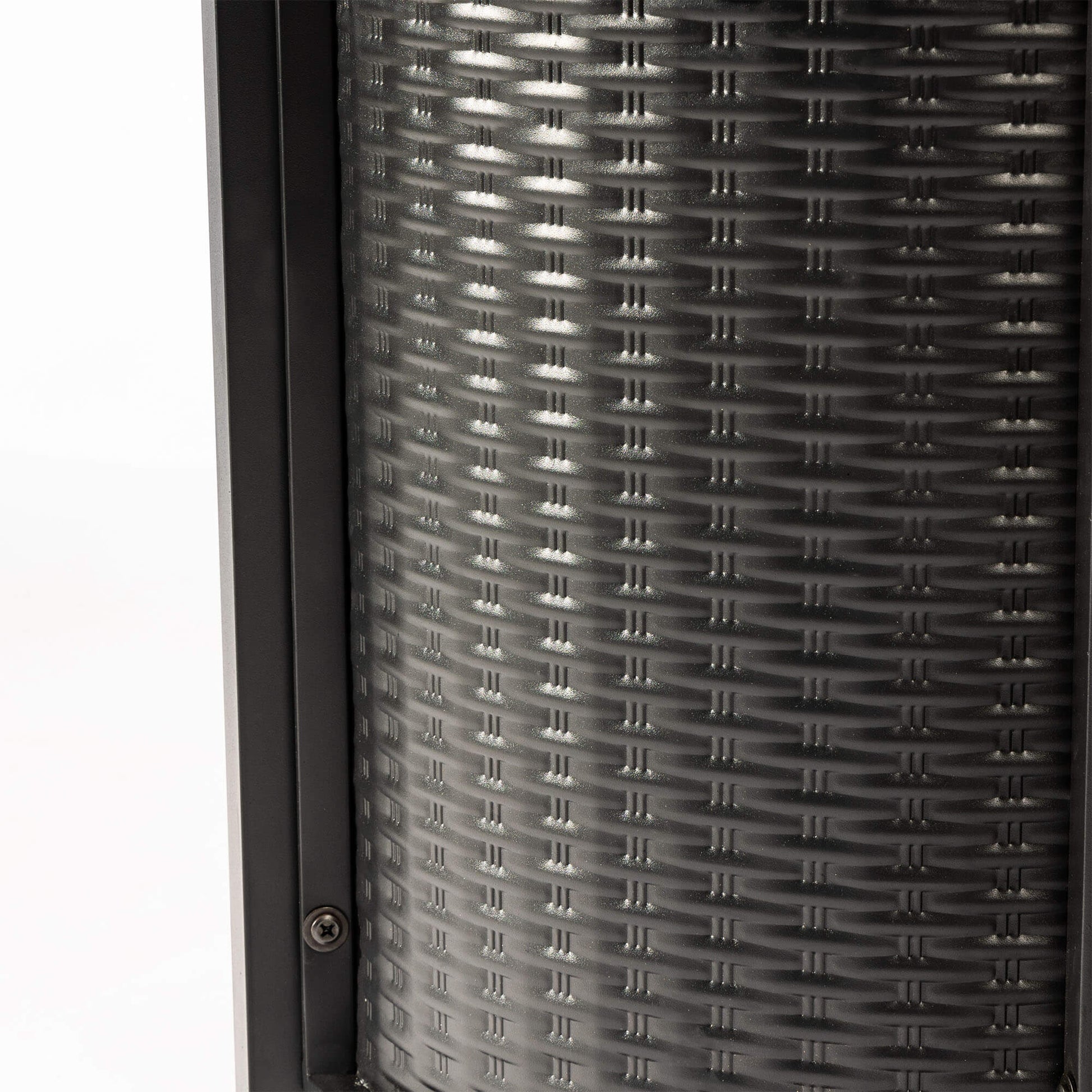 32 Inch Outdoor Round Wicker Propane/Natural Gas Fire Pit Table, 50,000 BTU Steel Gas FirePit with Steel Lid