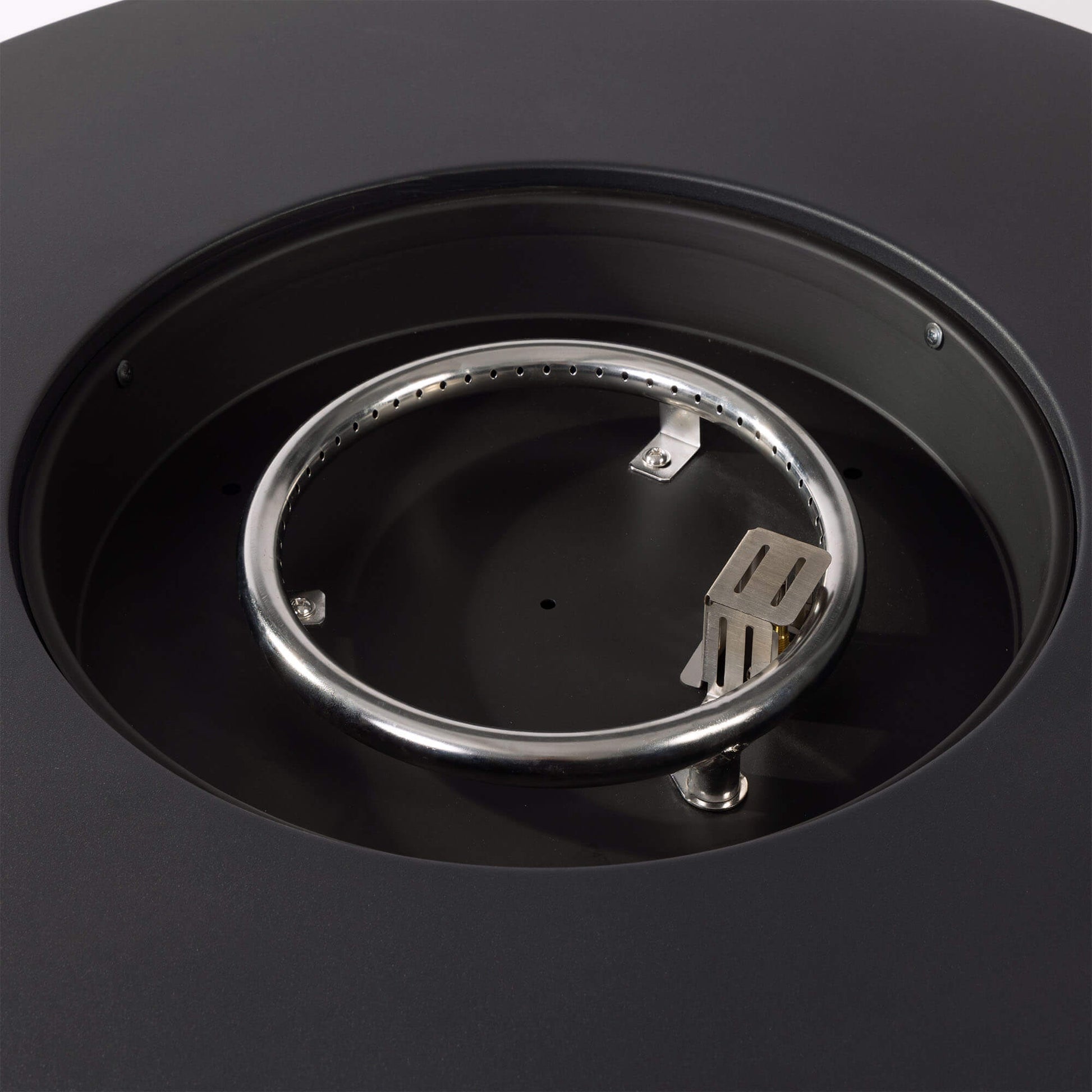 32 Inch Outdoor Round Wicker Propane/Natural Gas Fire Pit Table, 50,000 BTU Steel Gas FirePit with Steel Lid