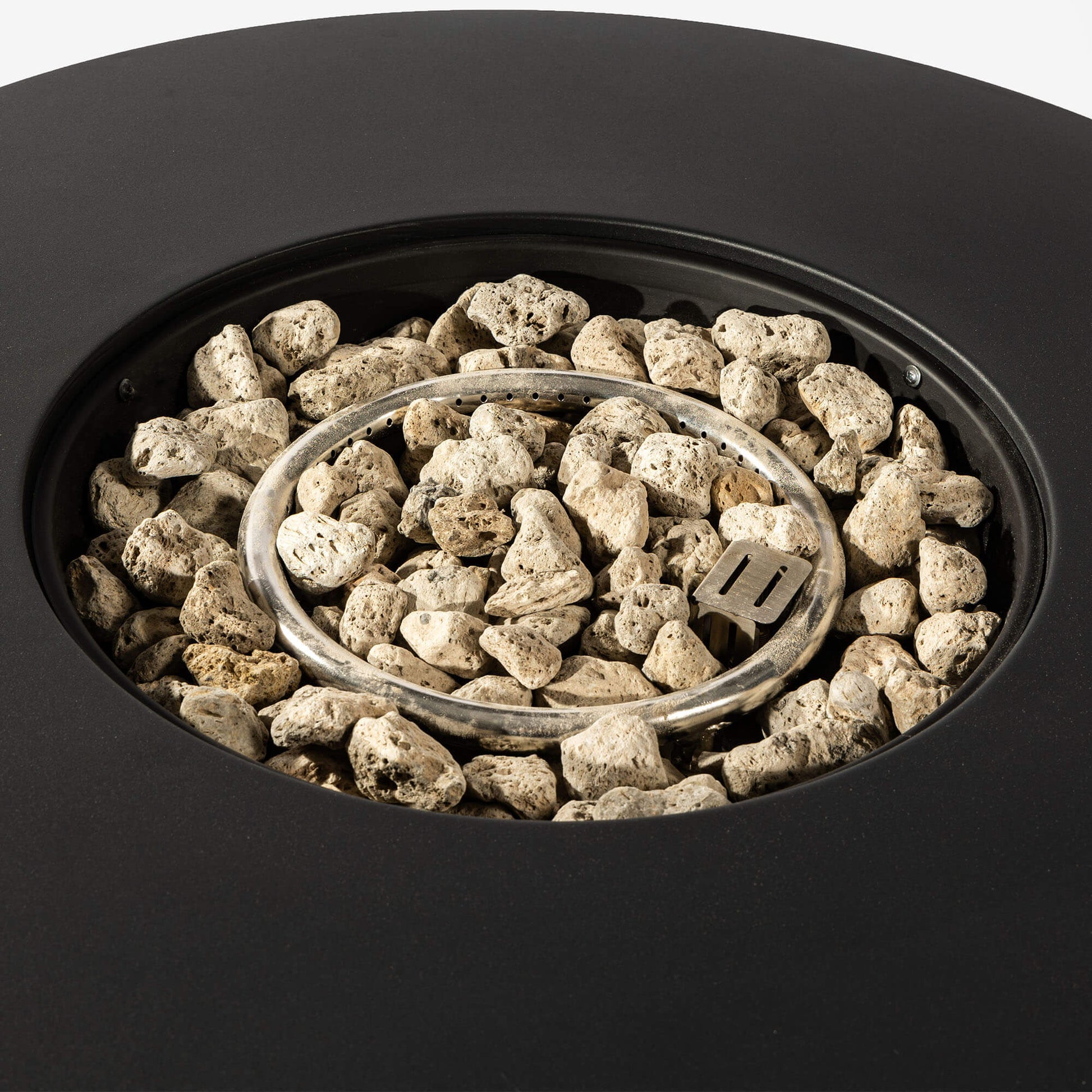 32 Inch Outdoor Round Wicker Propane/Natural Gas Fire Pit Table, 50,000 BTU Steel Gas FirePit with Steel Lid