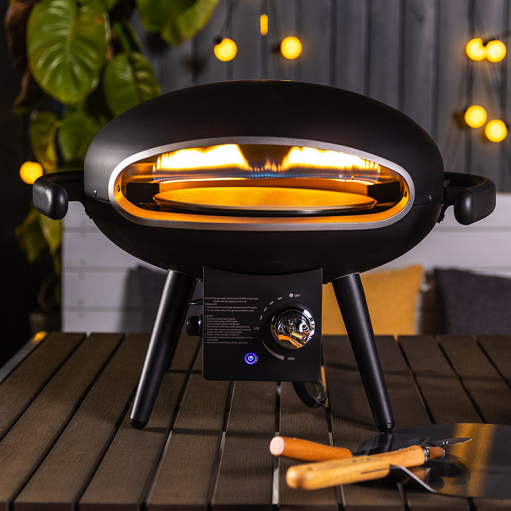 Pizza Stone Black Expert Grill Top Pizza Oven Big Horn OUTDOORS