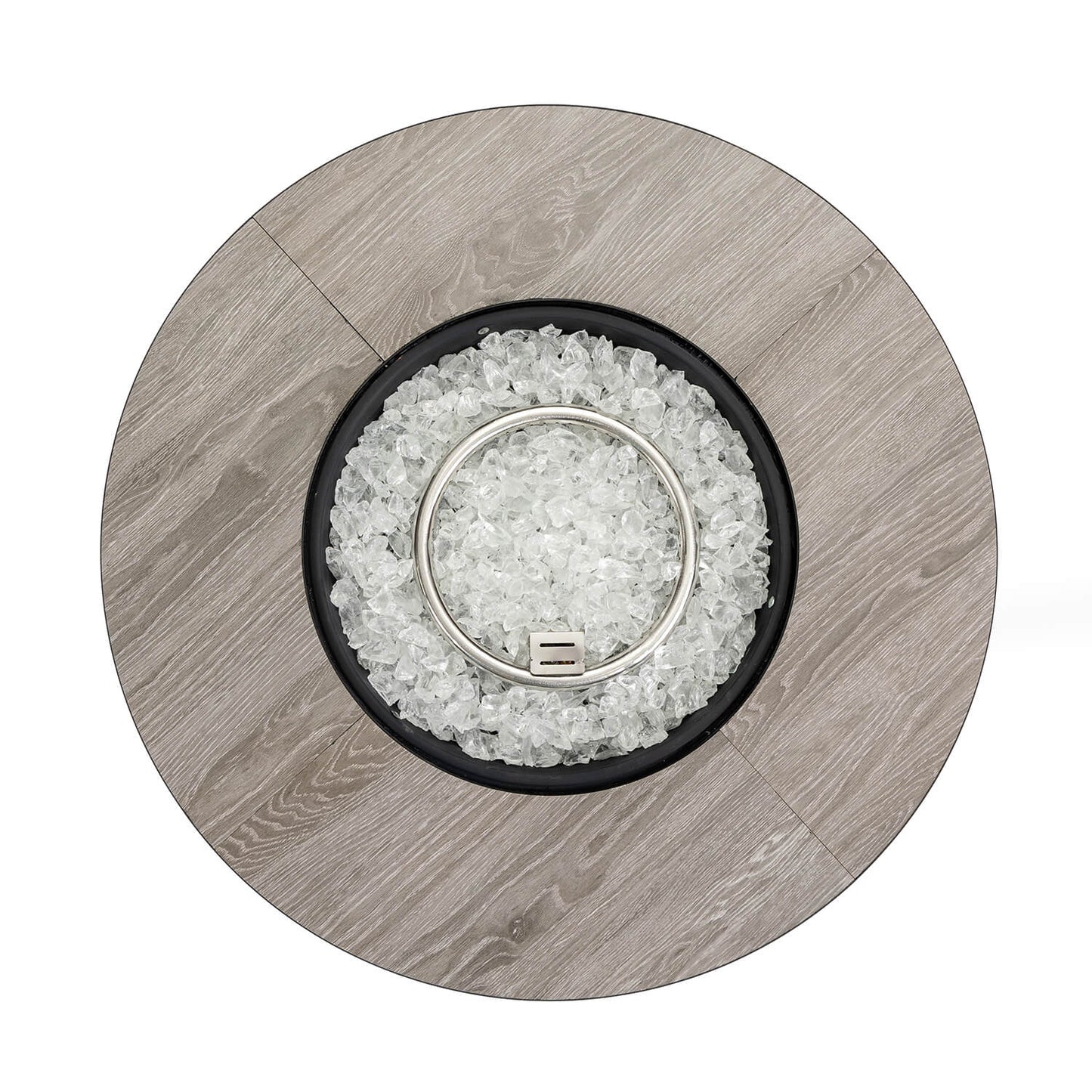 AJ Enjoy 30'' Round Propane/Natural Gas Fire Pit Table, Black
