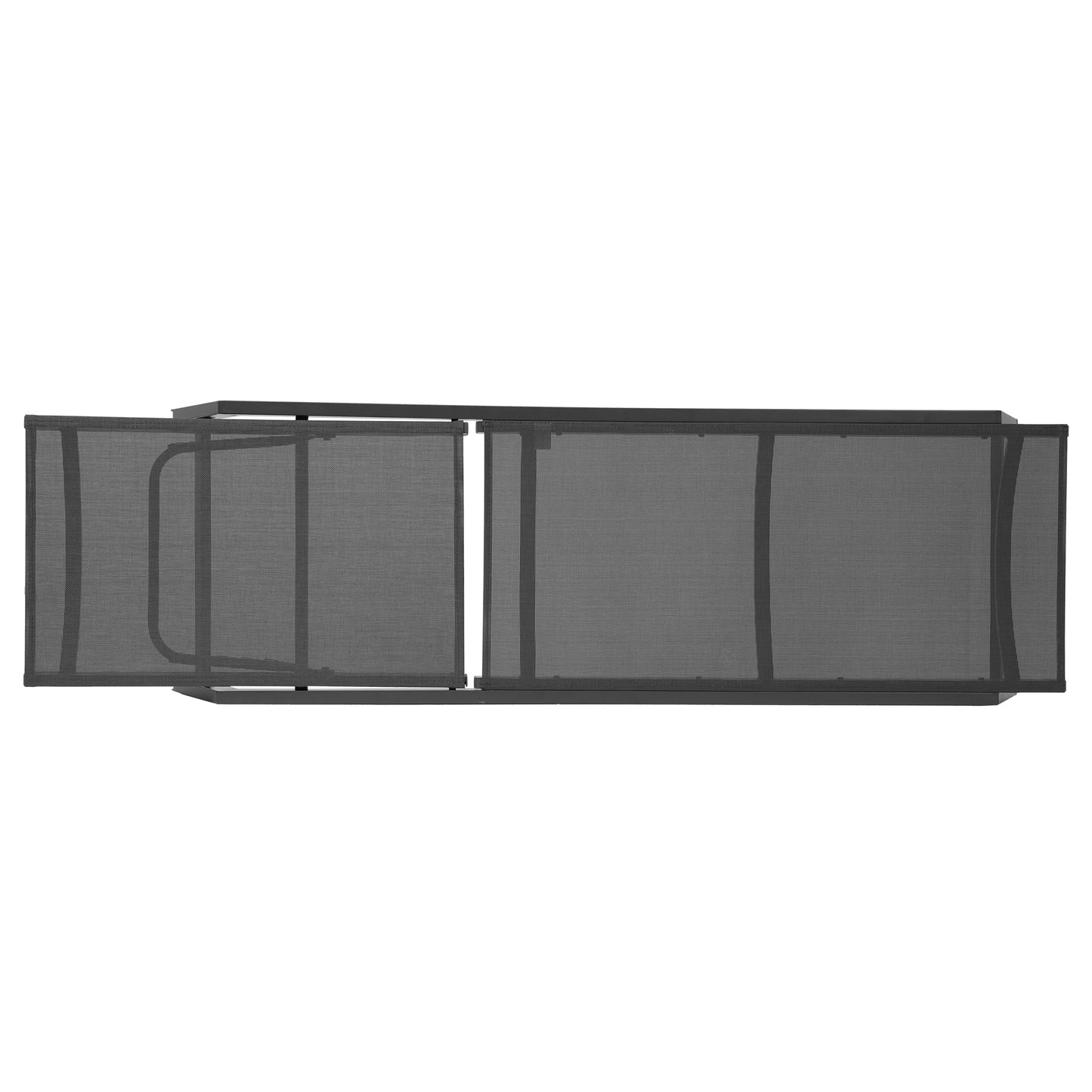 Outdoor Chaise Lounge Chair, Five-Position Adjustable Aluminum Recliner, All Weather for Patio,Beach,Yard, Pool(Grey Frame/Dark Grey Fabric)