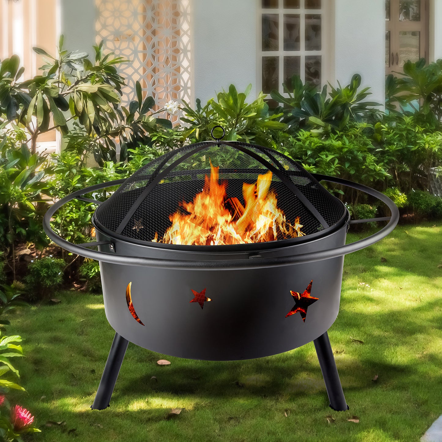 Wood Burning fire pit in Iron material