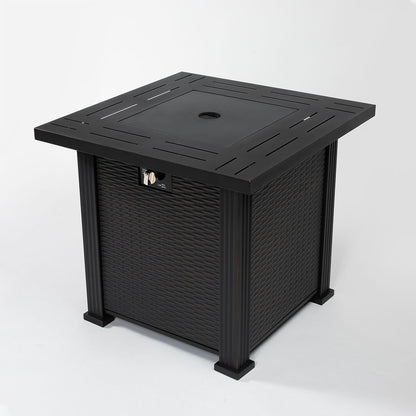 AJ Enjoy 28" Square Propane/Natural Gas Fire Pit Table
