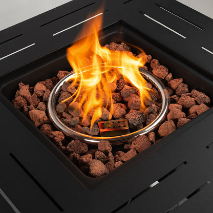 AJ Enjoy 28" Square Propane/Natural Gas Fire Pit Table