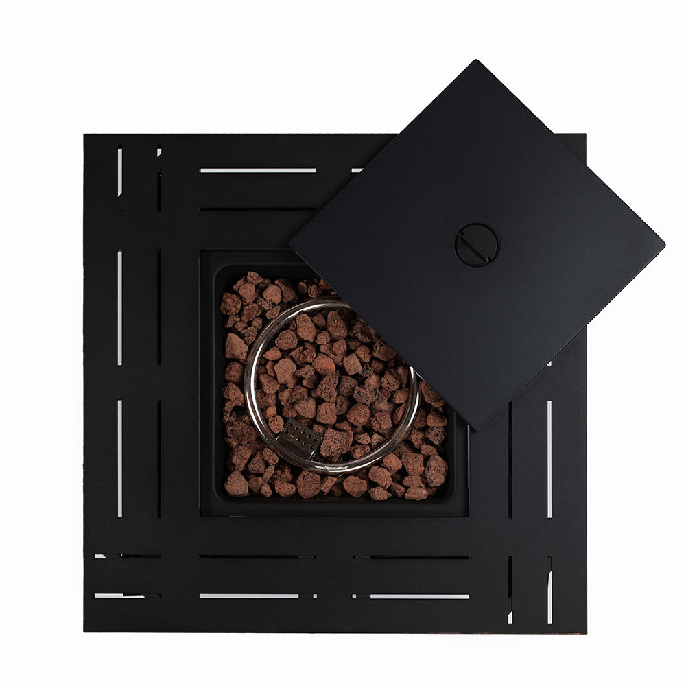 AJ Enjoy 28" Square Propane/Natural Gas Fire Pit Table