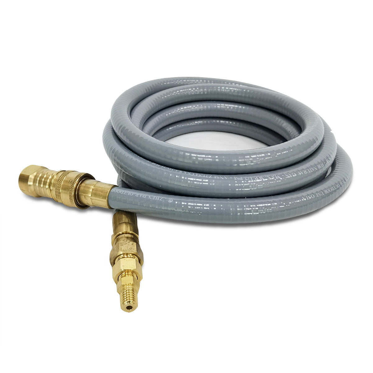 Natural Gas Conversion Kit for LP Fire Pit, Pizza Oven, Patio Heater and More Outdoor Appliance, 10 Feet Gas Line,7/16”