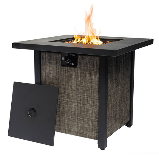 AJ Enjoy 28" Square Propane/Natural Gas Fire Pit Table
