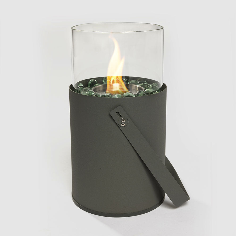 12'' H Tabletop Fire Pit - Metal Ethanol/Gel Tabletop Fire Pit