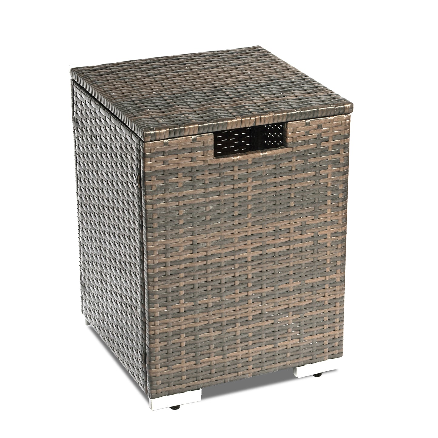 16" Wicker Propane Tank Cover Gas Tank Storage Side Table Outdoor