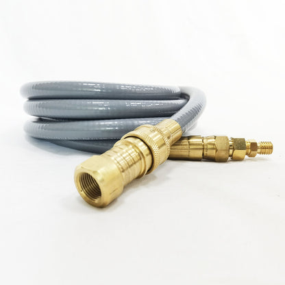 Natural Gas Conversion Kit for LP Fire Pit, Pizza Oven, Patio Heater and More Outdoor Appliance, 10 Feet Gas Line,7/16”