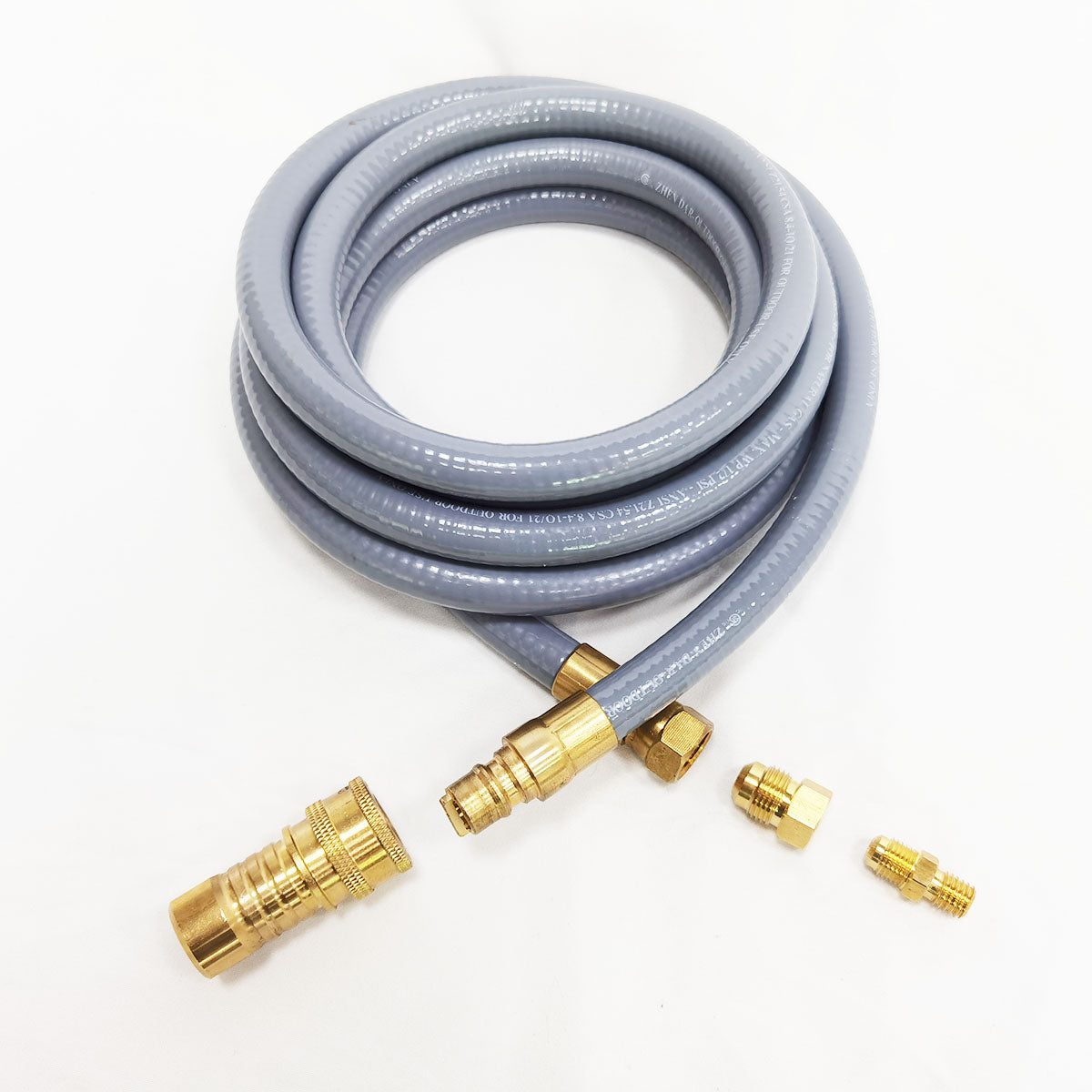 Natural Gas Conversion Kit for LP Fire Pit, Pizza Oven, Patio Heater and More Outdoor Appliance, 10 Feet Gas Line,7/16”