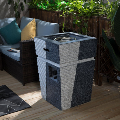 20'' Column Concrete Propane/Natural Gas Fire Pit, 40,000BTU