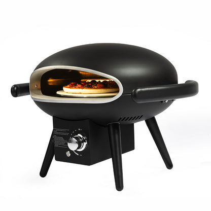 Black Warrior Auto Pizza Oven Steel Propane Pizza Oven with Spin Motor