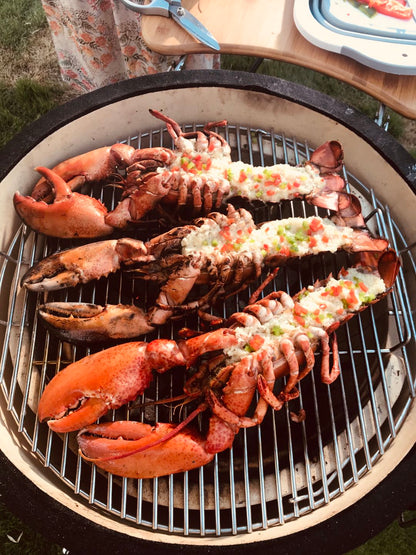24inch Barbecue Charcoal Grill, Ceramic Kamado Grill with Side Table, Suitable for Camping and Picnic, GREEN