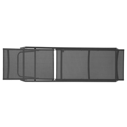 Outdoor Chaise Lounge Chair, Five-Position Adjustable Aluminum Recliner, All Weather for Patio,Beach,Yard, Pool(Grey Frame/Dark Grey Fabric)