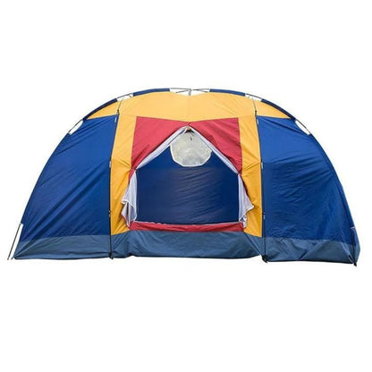 Outdoor 8 Person Camping Tent Easy Set Up Party Large Tent for Traveling Hiking with Portable Bag, Blue