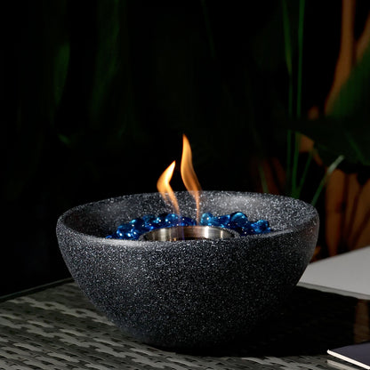 Portable Smokeless Tabletop Fire Pit Bowl for Indoor and Outdoor Use